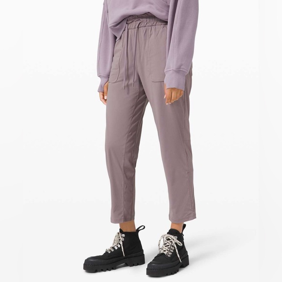 lululemon athletica Pants - Lululemon Beyond The Studio Cropped Pants Dusty Purple Size 6